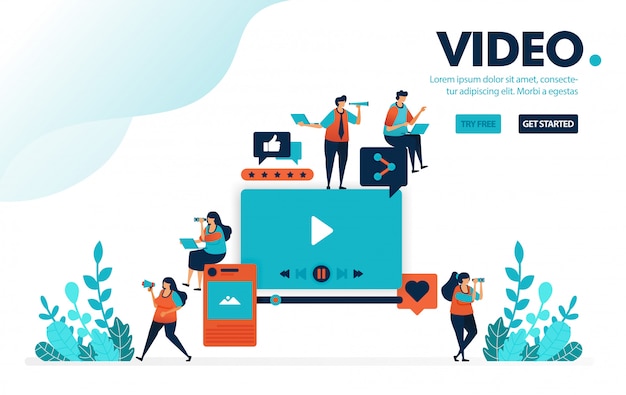 Video & Bearbeitung, Hochladen und Bearbeiten von Videos für soziale Medien.