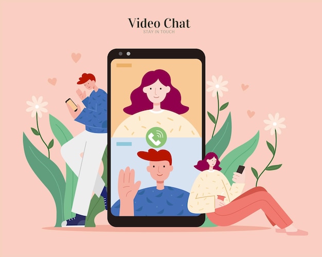 Videoanruf oder online-dating
