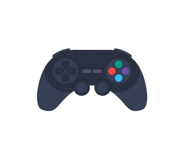 Videospiel-Controller-Vektor isoliertes Symbol. Gamecontroller-Emoji-Illustration. Joystick-Symbol