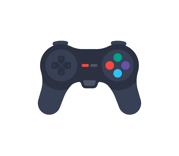 Videospiel-Controller-Vektor isoliertes Symbol. Gamecontroller-Emoji-Illustration. Joystick-Vektorsymbol