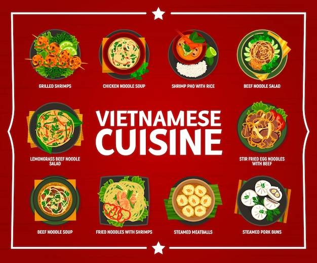 Vietnamesische küche menü asiatisches restaurant essen