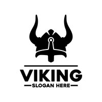 Viking armor helm logo-design für boat ship cross fit gym game club sport