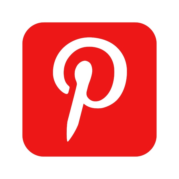 Vinnytsia Ukraine 29. April 2023 Beliebtes Social-Media-Logo Pinterest-Symbol Vektordesign Realistisches redaktionelles Zeichen
