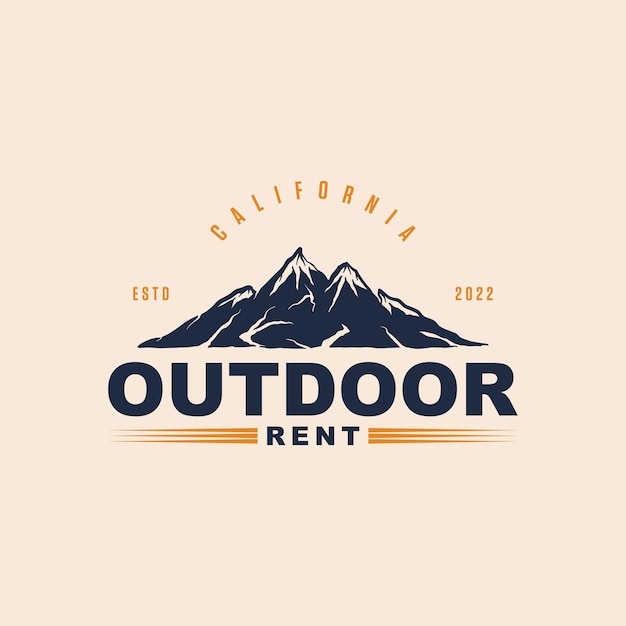 Vintage-Abenteuer-Logo Premium-Vektor