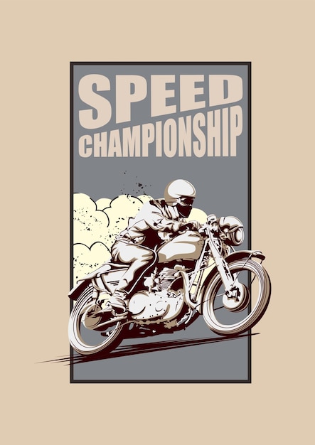 Vintage alte racer poster vektorgrafiken