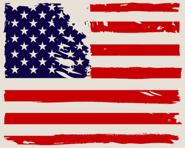 Vintage amerikanische flagge