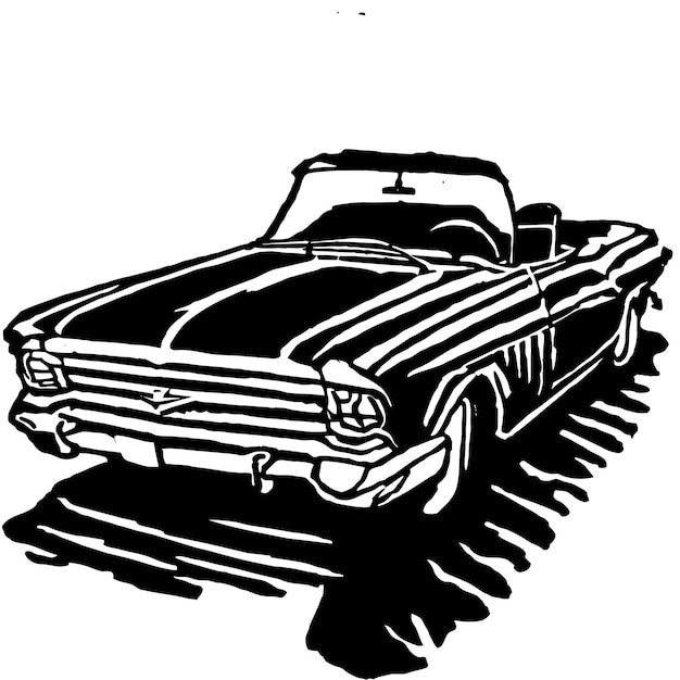 Vintage-auto-sammler illustration oder retro-auto oder vintage-autos