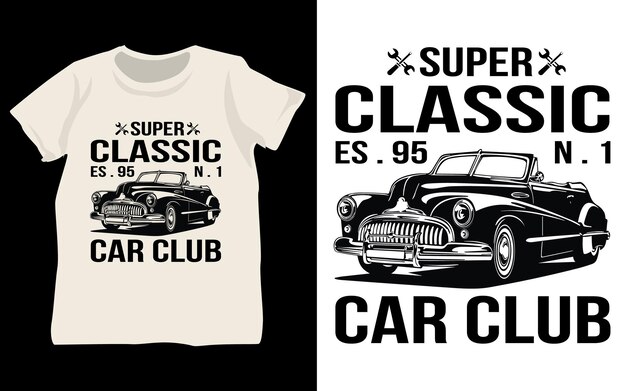 Vintage Auto-T-Shirt-Design