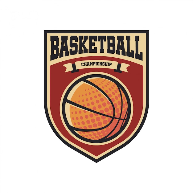 Vintage basketball-logo