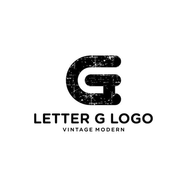 Vektor vintage buchstabe g modernes retro-logo-design-unternehmen