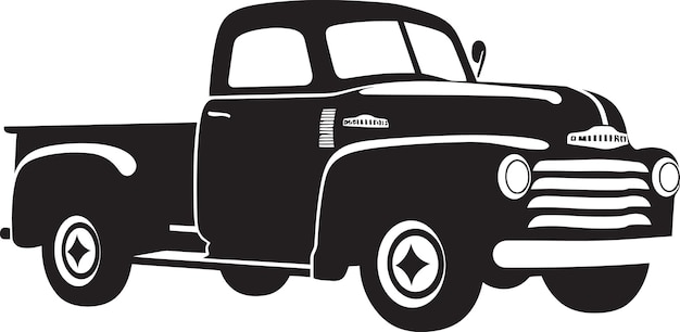 Vintage cargo logo icon design iconische ladegeräte schwarz truck emblem