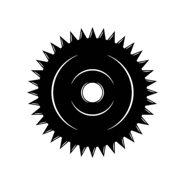 Vintage Carpentry Woodword Mechaniker-Rundsäge Kann als Emblem-Logo-Abzeichen verwendet werden