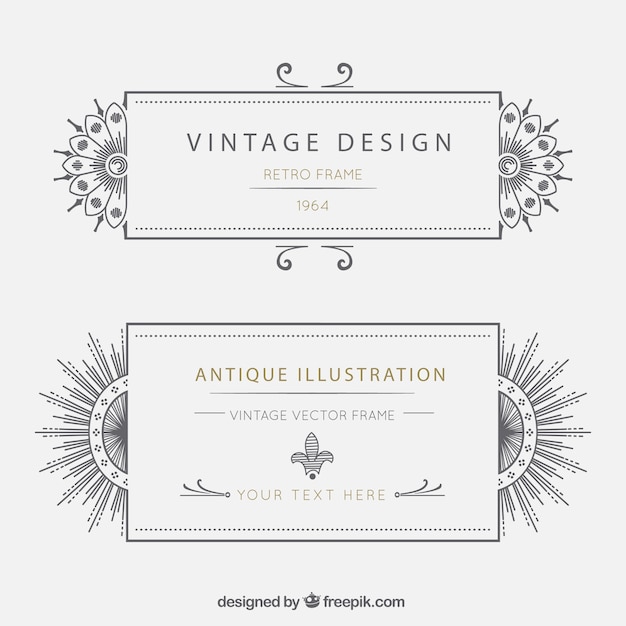 Vintage-design-rahmen