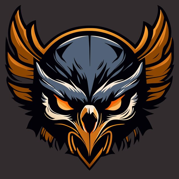 Vintage eagle skull logo-sammlung