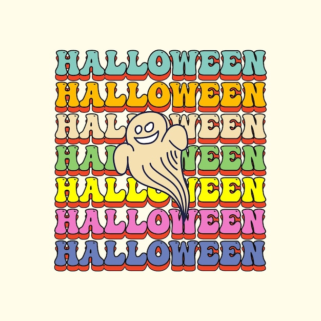 Vintage halloween-t-shirt-design