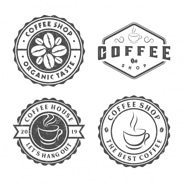 Vintage kaffee-logo