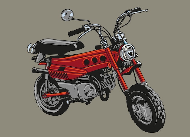 Vektor vintage klassisches motorrad