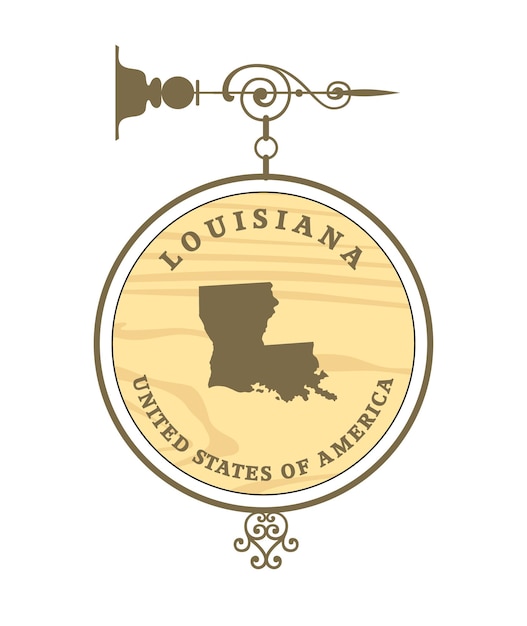 Vintage-label louisiana