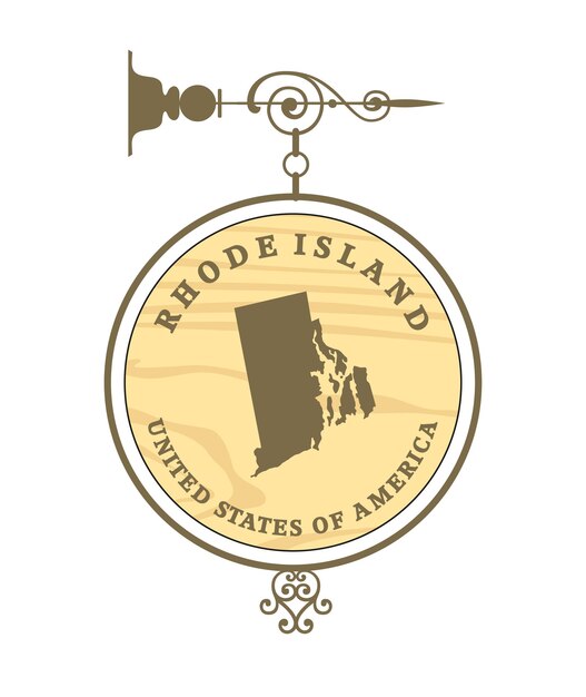 Vintage-Label Rhode Island