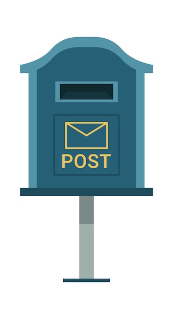 Vektor vintage mailbox post briefkasten vektor-illustration