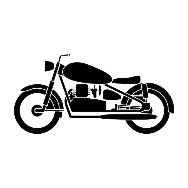 Vintage Motorrad Symbol Vektor Illustration Design