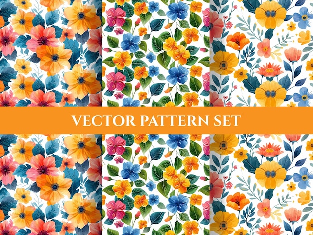 Vektor vintage nahtloses blumenmuster design