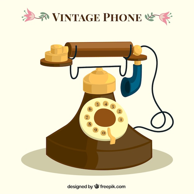 Vektor vintage phone