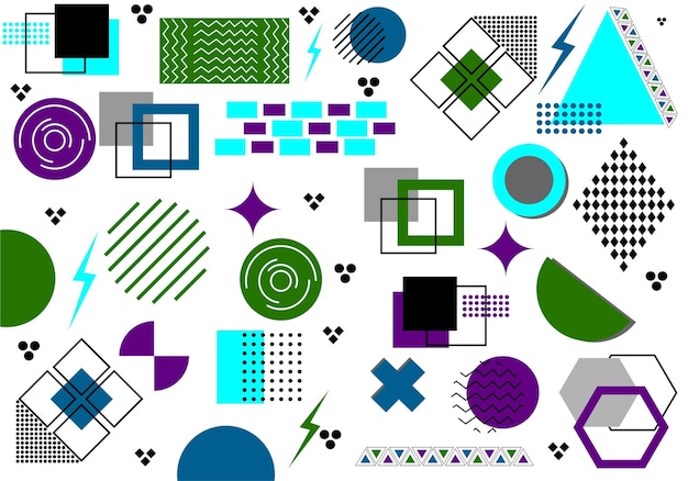 Vintage-Poster mit geometrischem Design Vektor-geometrische Illustration