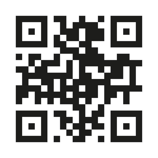 Vintage-QR-Code-Symbol mit retroinspiriertem Design. Ein charmantes Symbol mit einem QR-Code-Muster mit Used-Texturen und Vintage-Ästhetik
