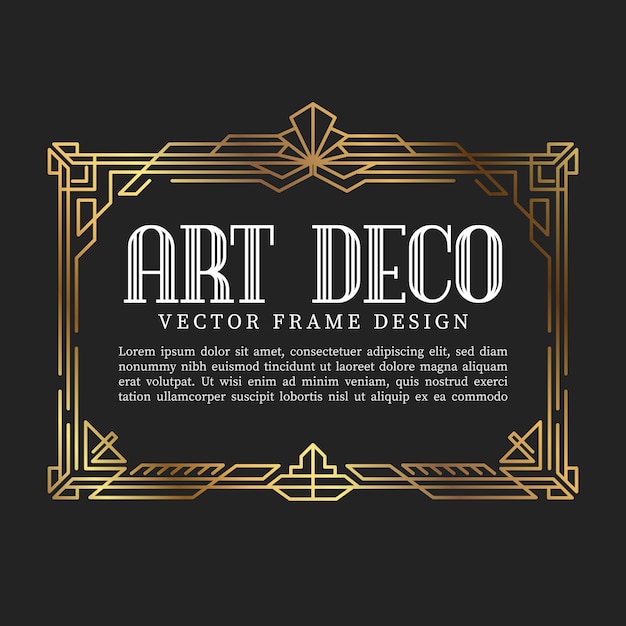 Vintage-Rahmen-Art-Deco-Stil