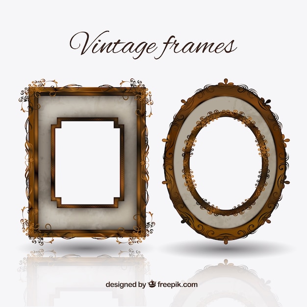 Vintage-Rahmen packen