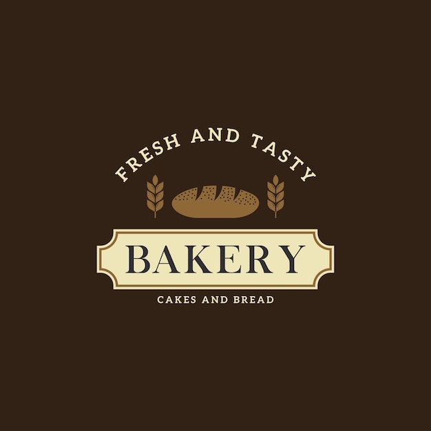 Vintage retro bäckerei logo abzeichen und etiketten stock-vektorgrafik