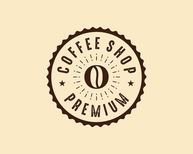 Vintage retro-logos und klassisches café