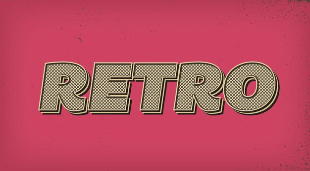 Vektor vintage-retro-textstile