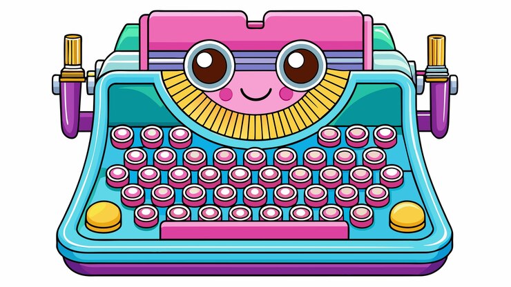 Vektor vintage-schreibmaschine vektorgrafiken illustration eps quelldateiformat verlustfreie skalierung ikonendesign