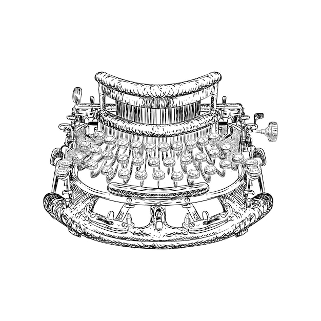 Vektor vintage schreibmaschine