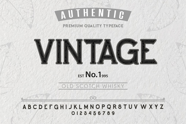 Vintage schrift