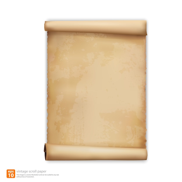 Vintage Scroll-Papier