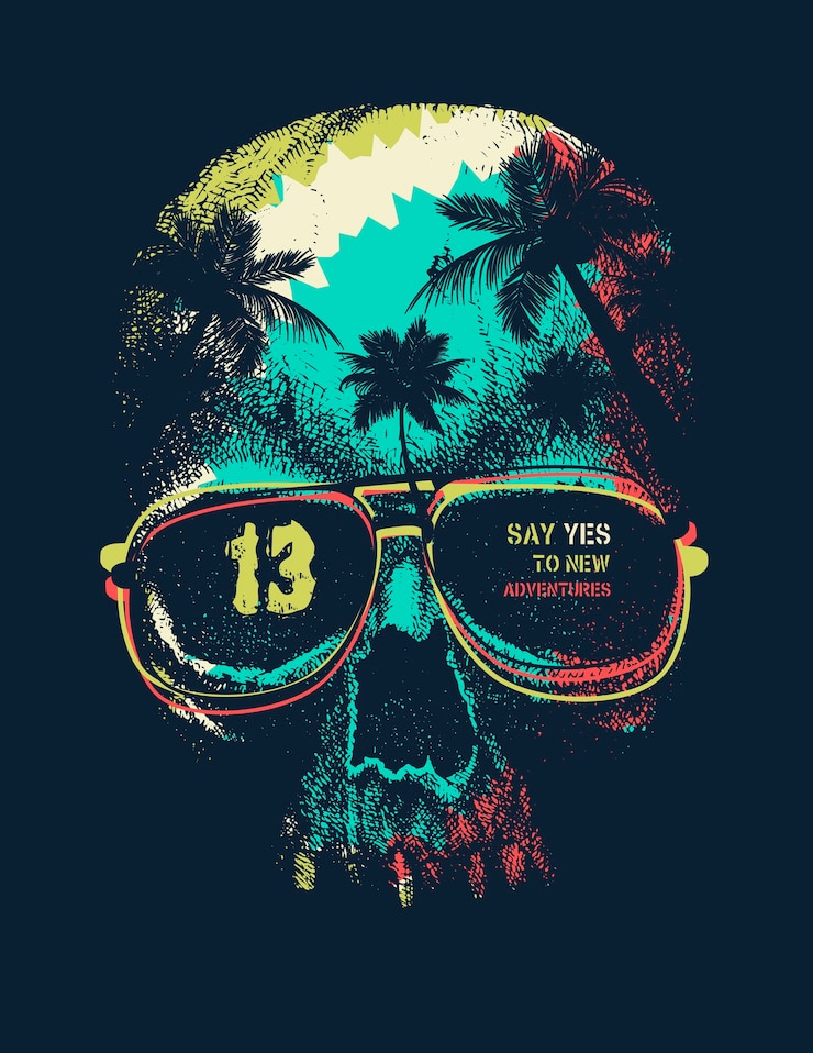 Vektor vintage städtische t-shirt grafiken, handgezeichnete illustration, schmutzbeschaffenheit.