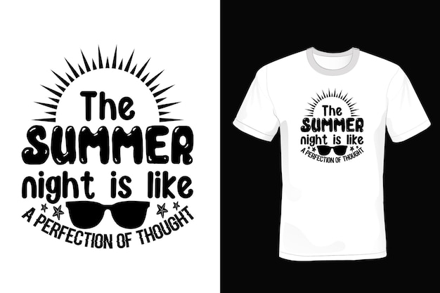 Vintage typografie des sommer-t-shirt-designs