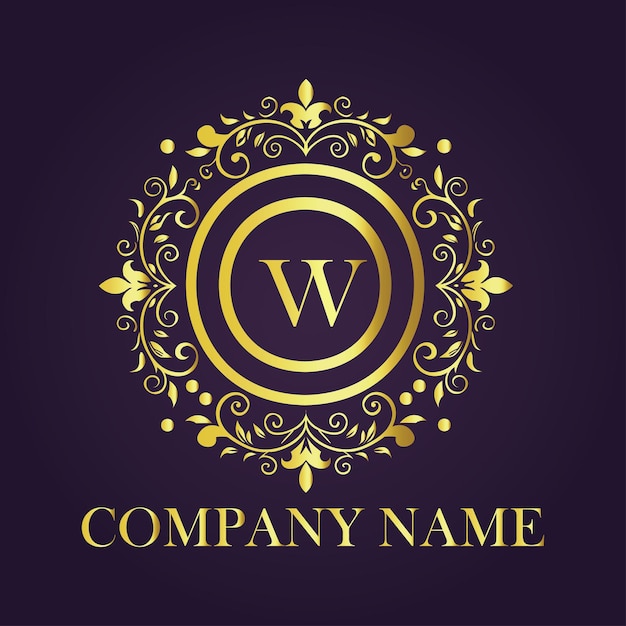 Vintage- und Luxus-Logo-Vorlage Premium Vector Royalty