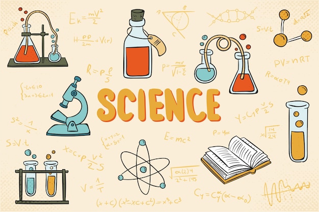 Vintage Wissenschaftserziehung Hintergrund
