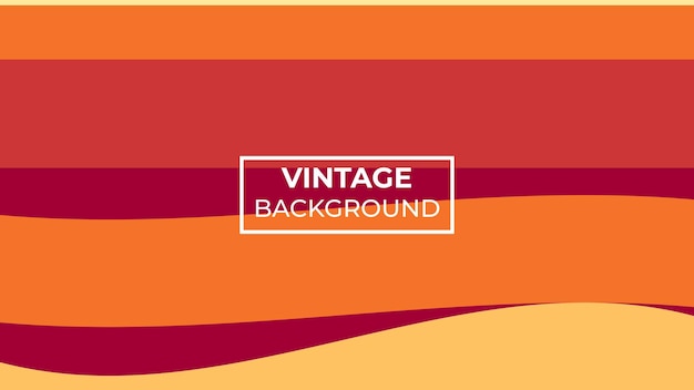 Vintager hintergrund in orange, in dunkelgelbem und in rot mit einem wellenmuster. eps 10. einfache bearbeitung