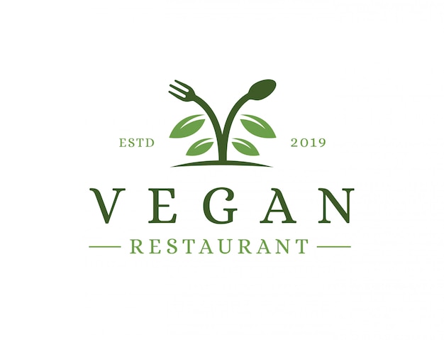 Vintages veganes Restaurantlogo