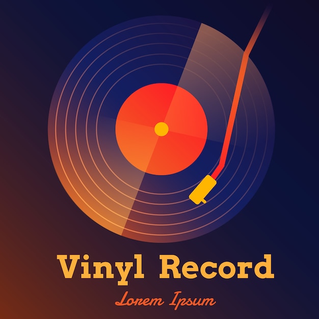 Vinyl Vektor-Hintergrund