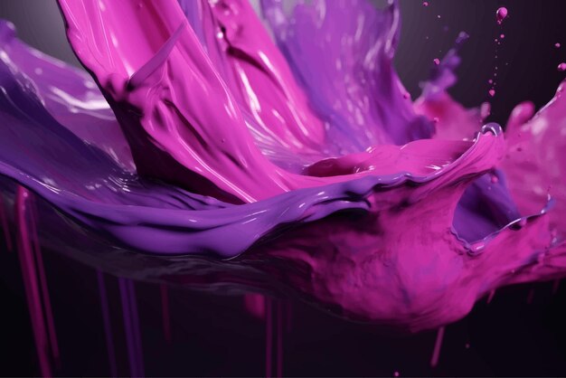 Vektor violette farbe grunge abstrakte pinselstriche hintergrund