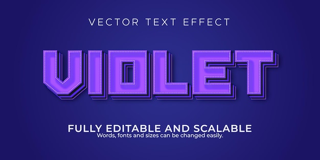 Violetter texteffekt editierbar