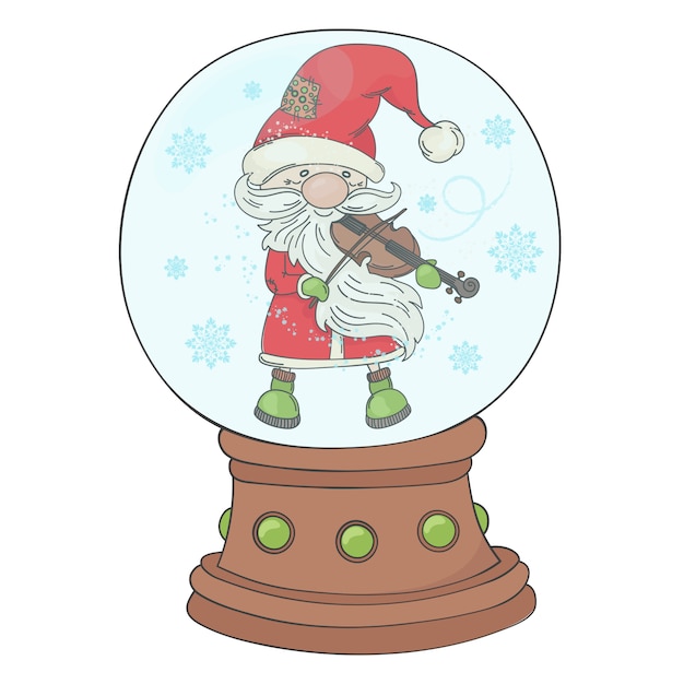 Violin santa circle musiker