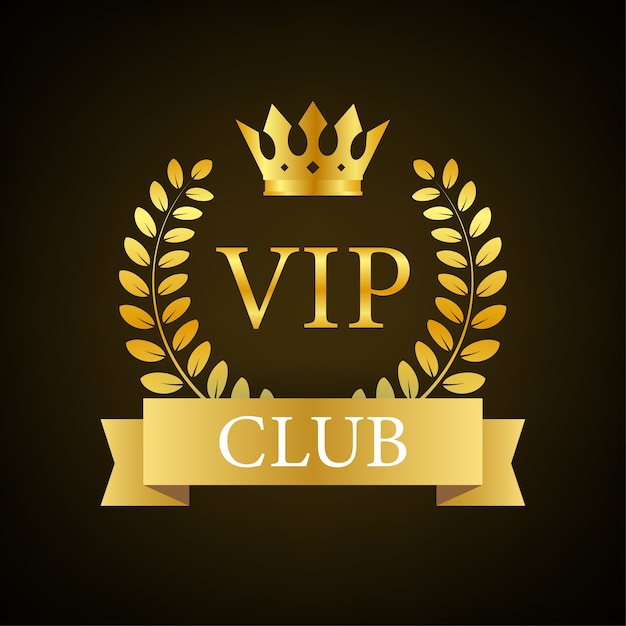 Vektor vip-club-abzeichen