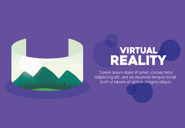 Vektor virtual-reality-banner